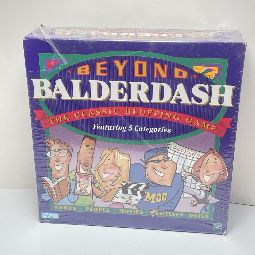 Parker Brothers Beyond Balderdash Classic Bluffing Board Game‎ 1997 Sealed New